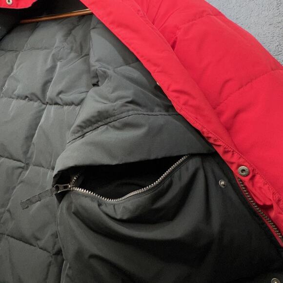 Polo Ralph Lauren Jacket Mens Large Black Red Down Reversible Puffer Winter Coat - Picture 11 of 16
